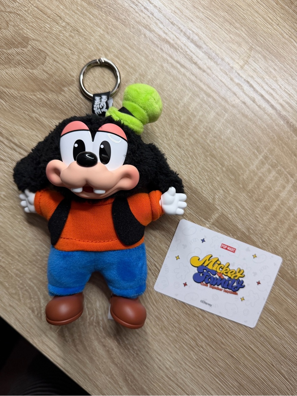 POP MART Mickey Family Plush Keychain - Goofy